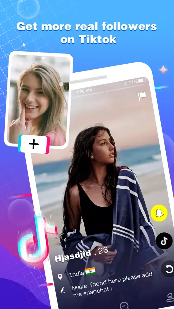Tangkapan skrin TiTi - Follow & Add Friends
