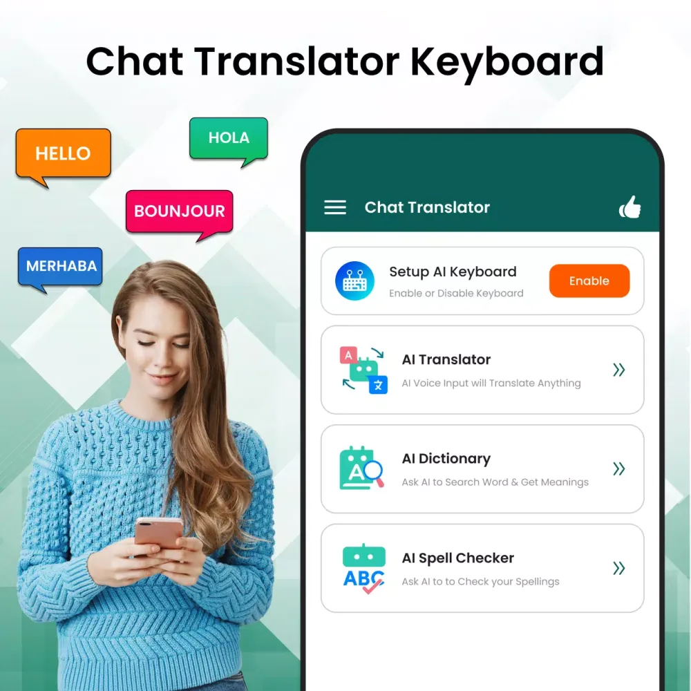 Capturas de pantalla de AI Chat Keyboard