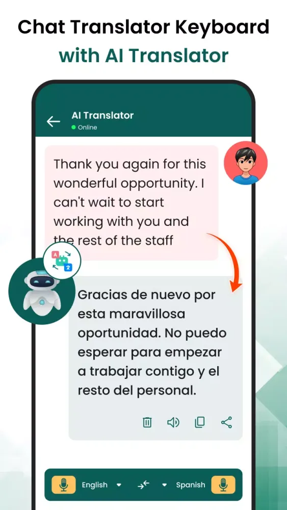 Capturas de pantalla de AI Chat Keyboard