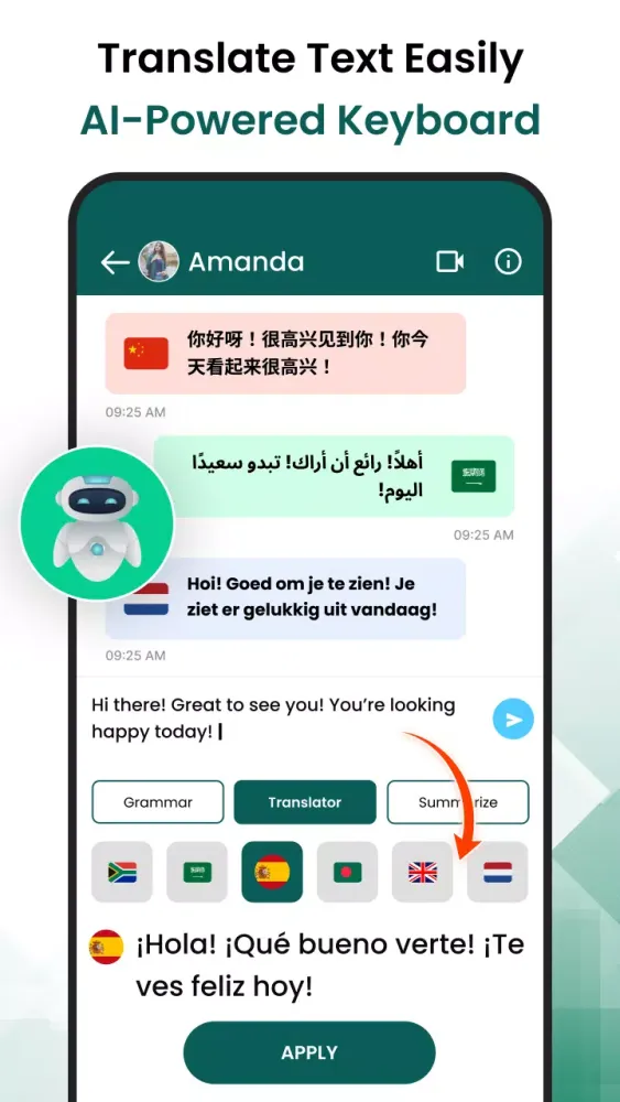 Capturas de pantalla de AI Chat Keyboard