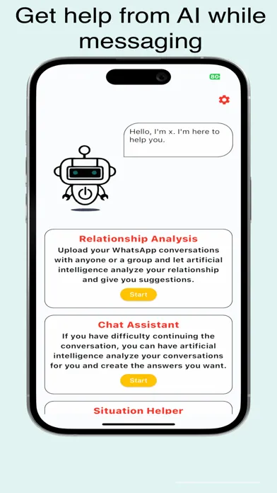 Zrzuty ekranu Social Wizard - Chat assistant
