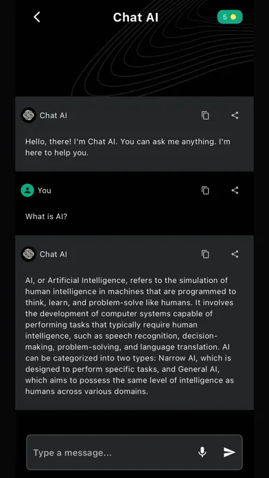 Chat Bot AI - GPT AI Assistant Screenshots