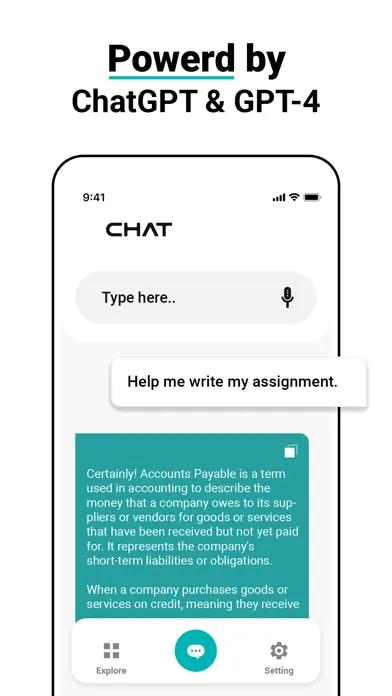 ภาพหน้าจอของ Chat AI - Ask AI Chatbot