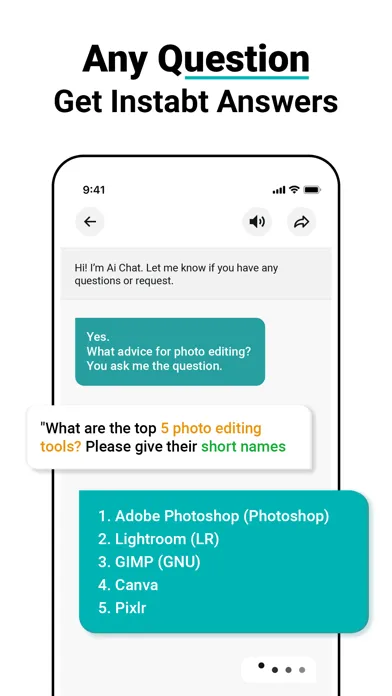 ภาพหน้าจอของ Chat AI - Ask AI Chatbot