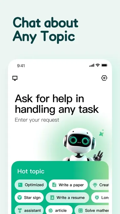 Capturas de tela do Chatbox - AI Chatbot Assistant