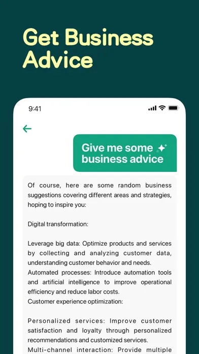 Capturas de tela do Chatbox - AI Chatbot Assistant
