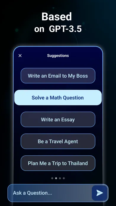 Zrzuty ekranu ChatAI: AI Chat Assistant