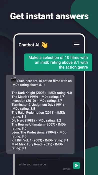 Chatbot AI - Virtual Assistant سکرین شاٹس