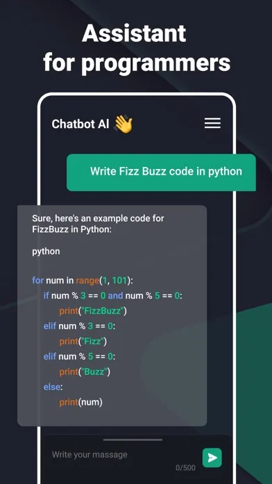 Chatbot AI - Virtual Assistant سکرین شاٹس