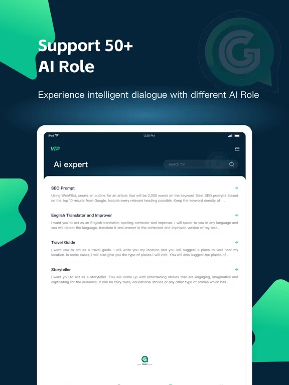 Capturas de pantalla de ChatAsk — AI Conversation4 iPad 