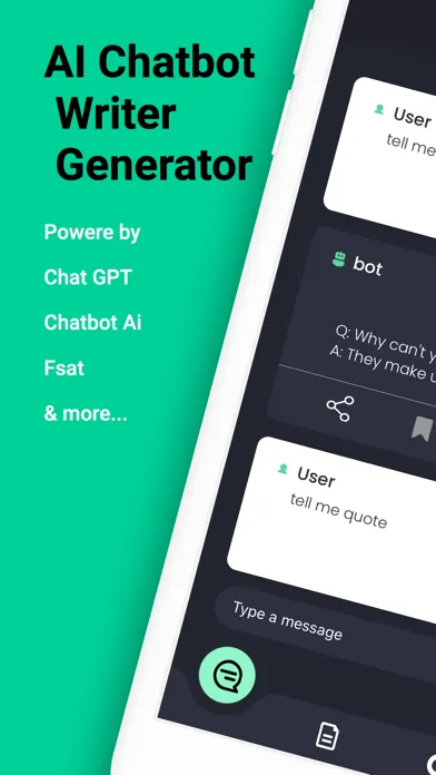 Captures d'écran de Chatbot AI - AI Writing for Me
