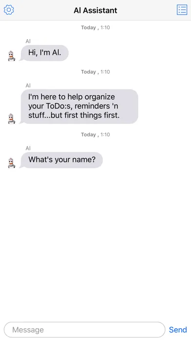 Tangkapan skrin Al Assistant - Chatbot for Tasks and ToDo Lists