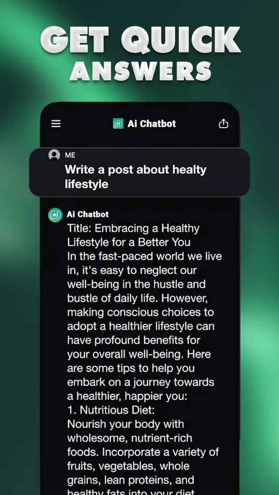 Chat AI Bot Screenshots