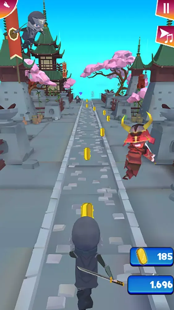 Ninja 3D Runner - Shinobi Dash سکرین شاٹس