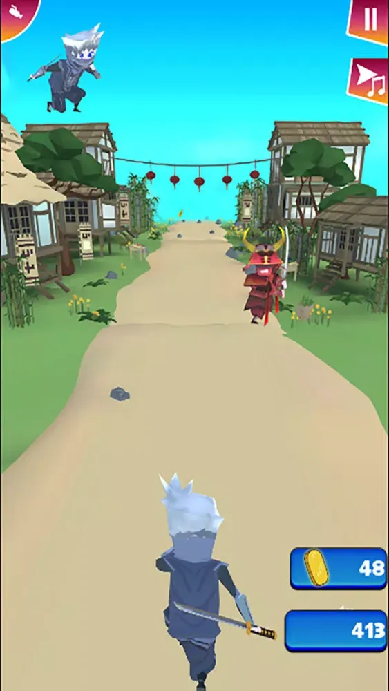 Ninja 3D Runner - Shinobi Dash سکرین شاٹس