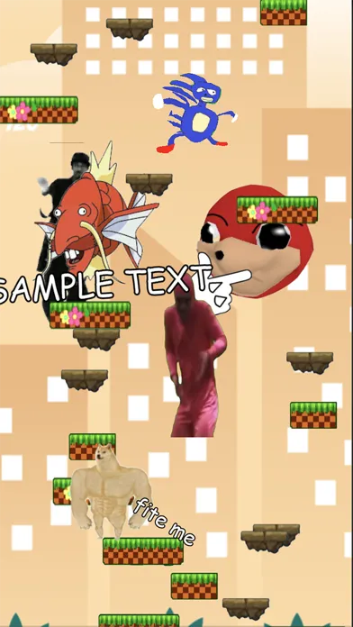 Sanic Meme Jumper Screenshots