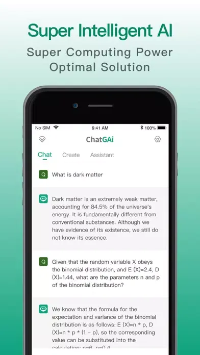 Captures d'écran de ChatGAi - Ai writing robot