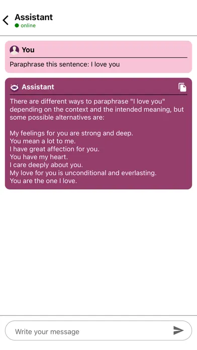 Zrzuty ekranu AI Chatbot: AI Assistant