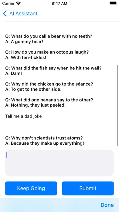 Tangkapan skrin Think Fast - Your AI Assistant