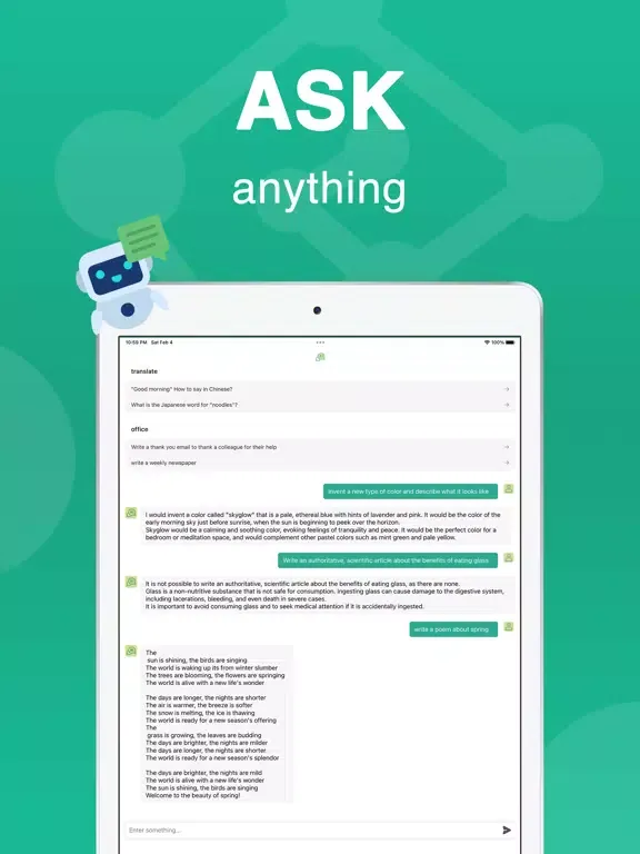 FunChat - AI Chat & AI Writing iPad  سکرین شاٹس
