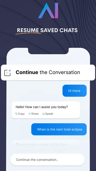 Tangkapan layar MYAI - AI Chat Bot