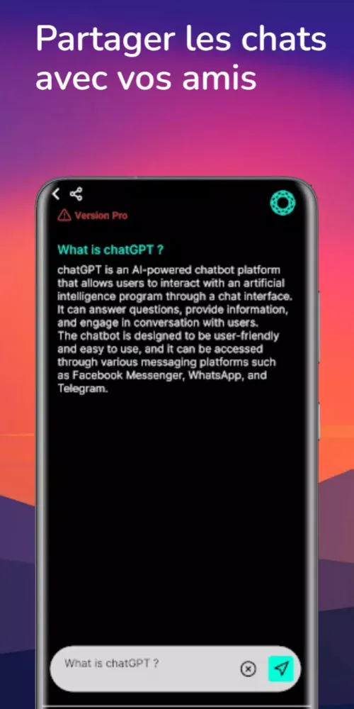 Capturas de tela do AI CHATBOT FRIEND