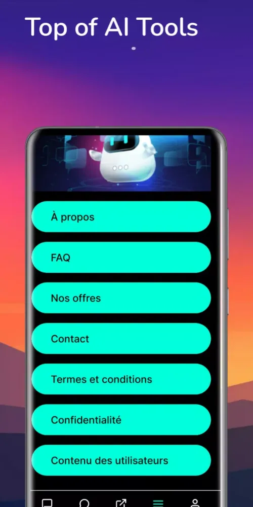 Capturas de tela do AI CHATBOT FRIEND