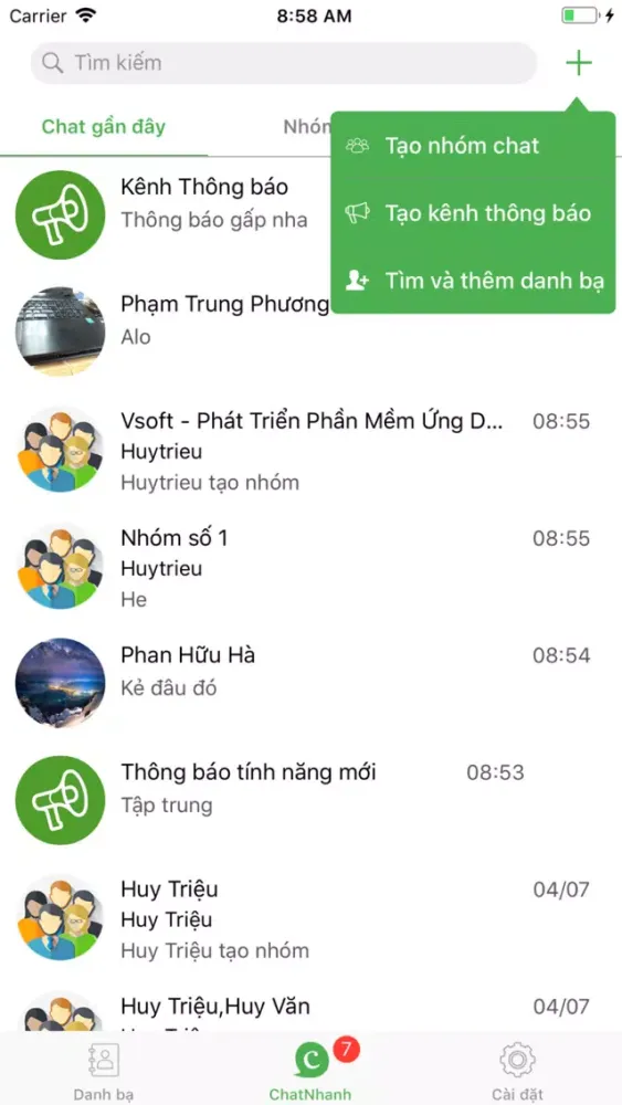 myChat - chat mua bán nhanh স্ক্রিনশট