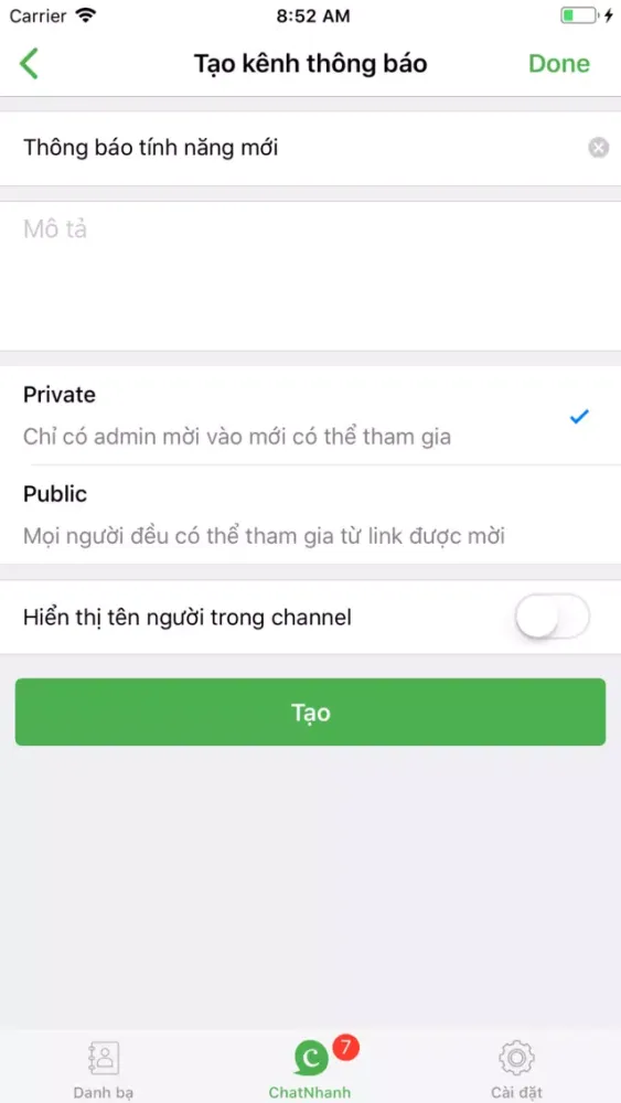 myChat - chat mua bán nhanh স্ক্রিনশট