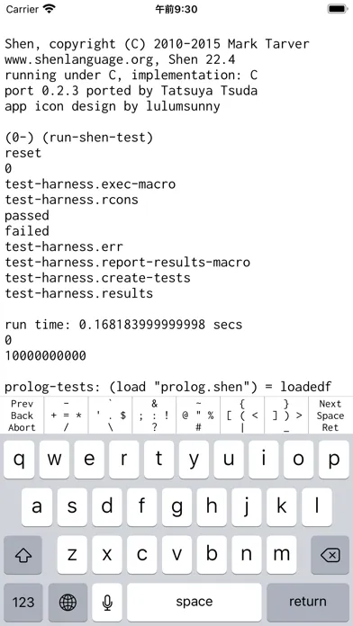 Capturas de tela do Shen Programming Language