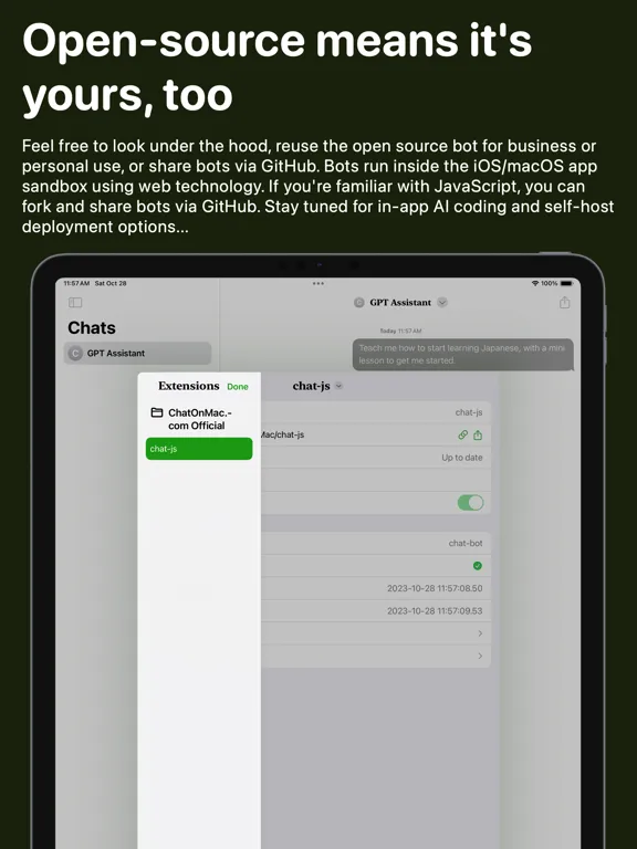 ChatOnMac.com — AI Chat Bots iPad  Screenshots