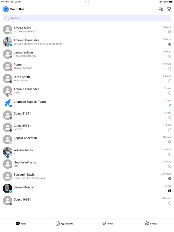 Chatrace iPad Screenshots