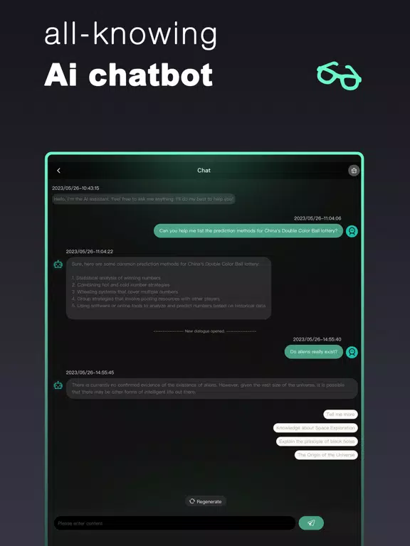 Ảnh chụp màn hình của Chat AI -Ask Chatbot Assistant iPad 