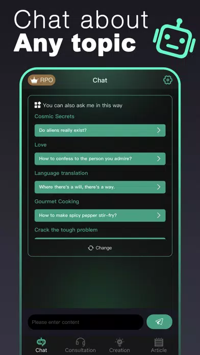 Ảnh chụp màn hình của Chat AI -Ask Chatbot Assistant