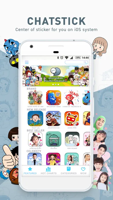 Capturas de pantalla de ChatStick Market : Sticker App