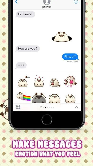 Zrzuty ekranu Mochi Cat Stickers for iMessage