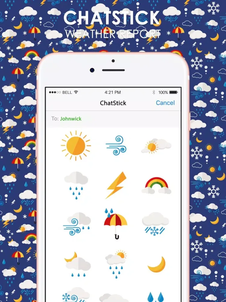 Скриншоты Airport Stickers for iMessage By ChatStick iPad 