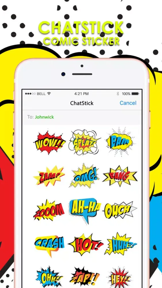 Скриншоты Comic Message Stickers Collection By ChatStick
