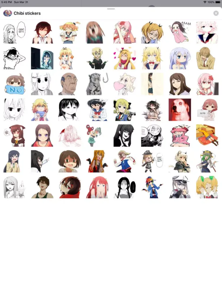 Emoji Chibi Anime Stickers iPad  스크린샷