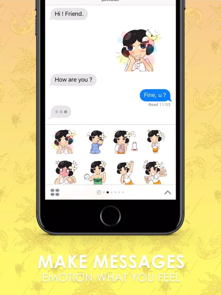 صور Isan Lady Stickers & Emoji Keyboard By ChatStick iPad 