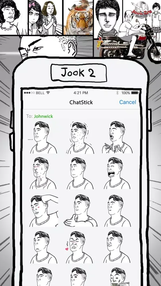 Capturas de pantalla de Jookgru Family Jook Ver. 2 Stickers for iMessage