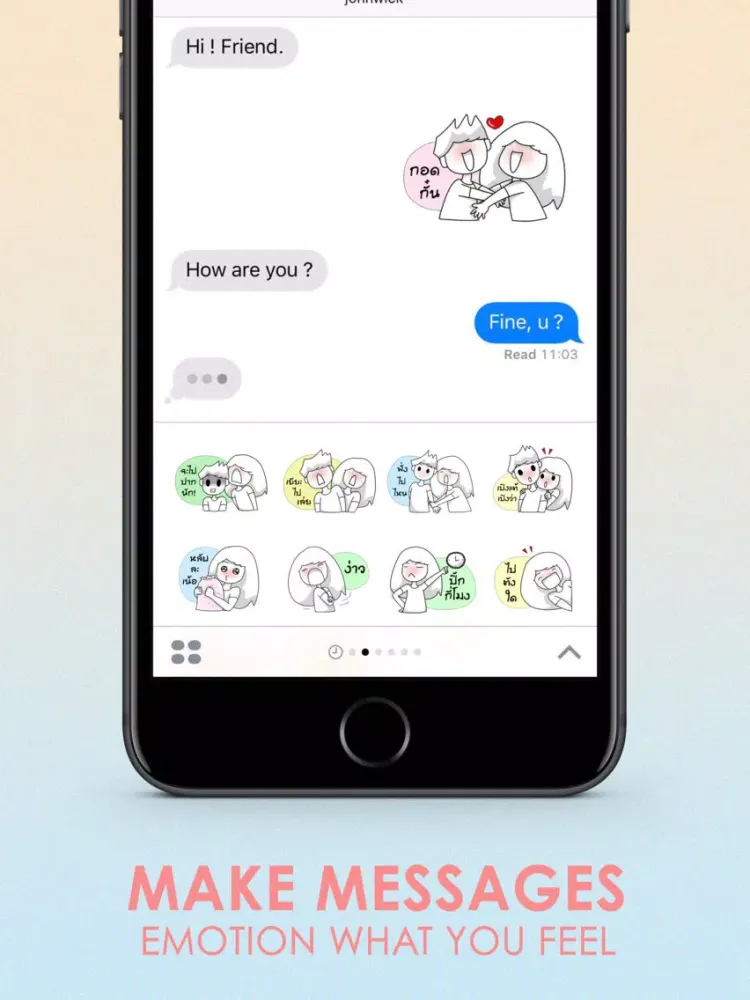 Capturas de pantalla de Kam-Muang Vol.3 Stickers Keyboard By ChatStick iPad 
