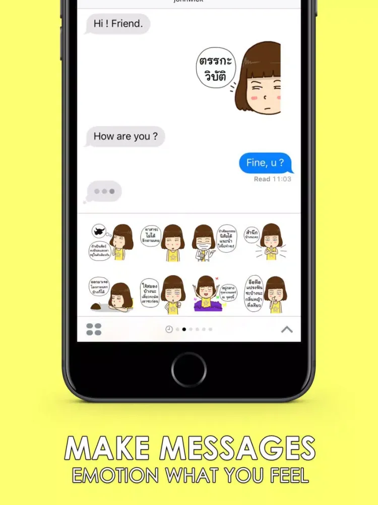 Capturas de pantalla de Kanda Rang! 2 Stickers Emoji Keyboard By ChatStick iPad 