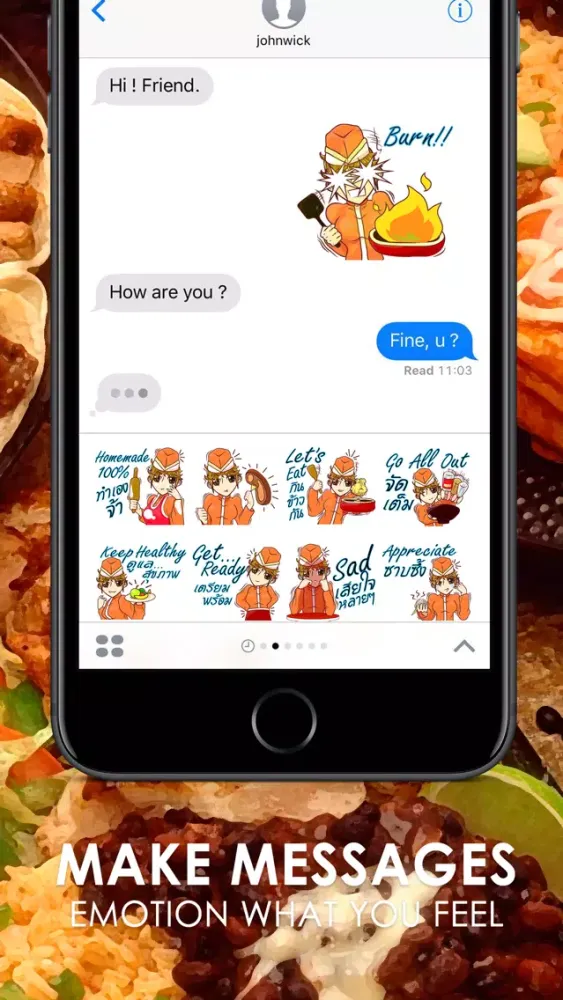 ภาพหน้าจอของ Lady Chef Stickers & Emoji Keyboard By ChatStick