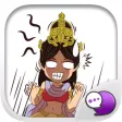 Lady isan old old Stickers & Keyboard By ChatStick Lady isan old old Stickers & Keyboard By ChatStick