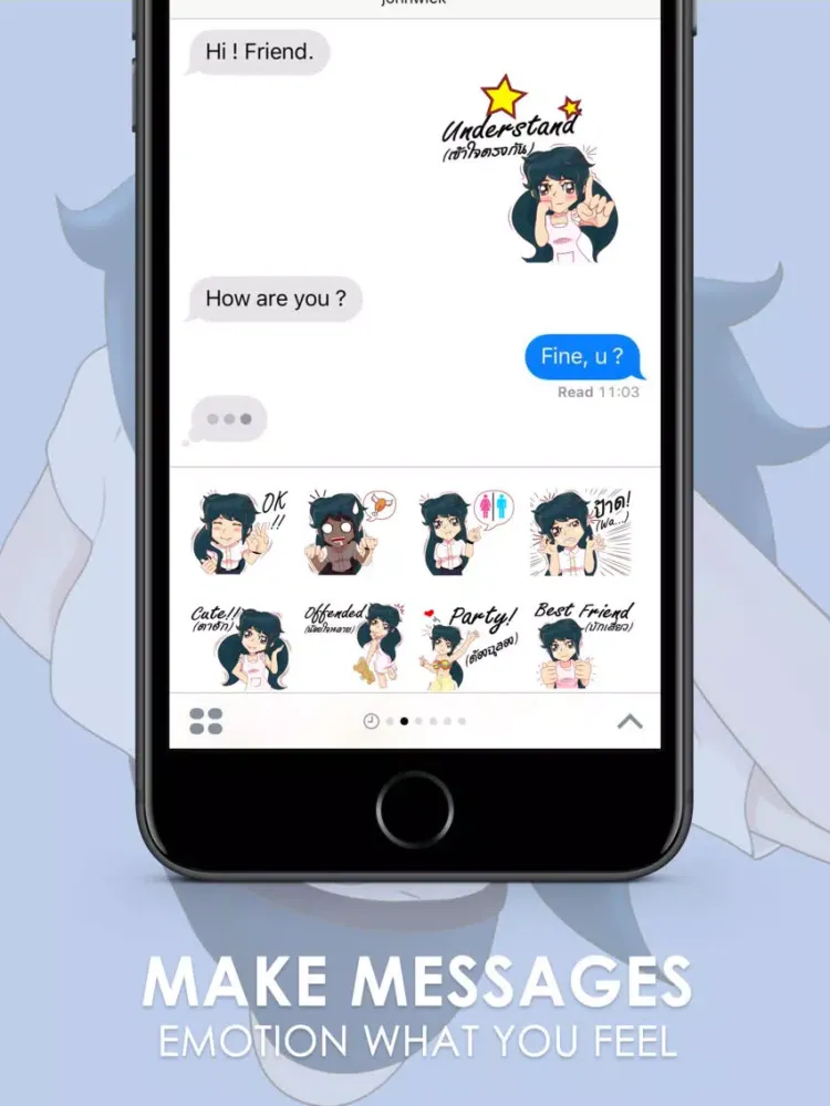 Lady Lady School Stickers & Keyboard By ChatStick iPad  স্ক্রিনশট