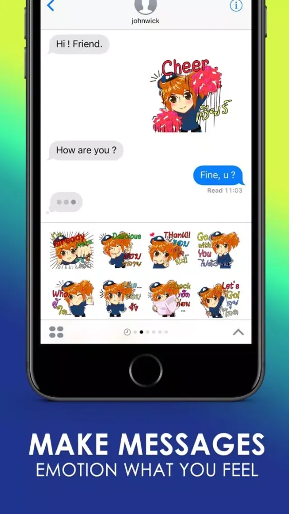 Скриншоты Lady Police Stickers & Emoji Keyboard By ChatStick