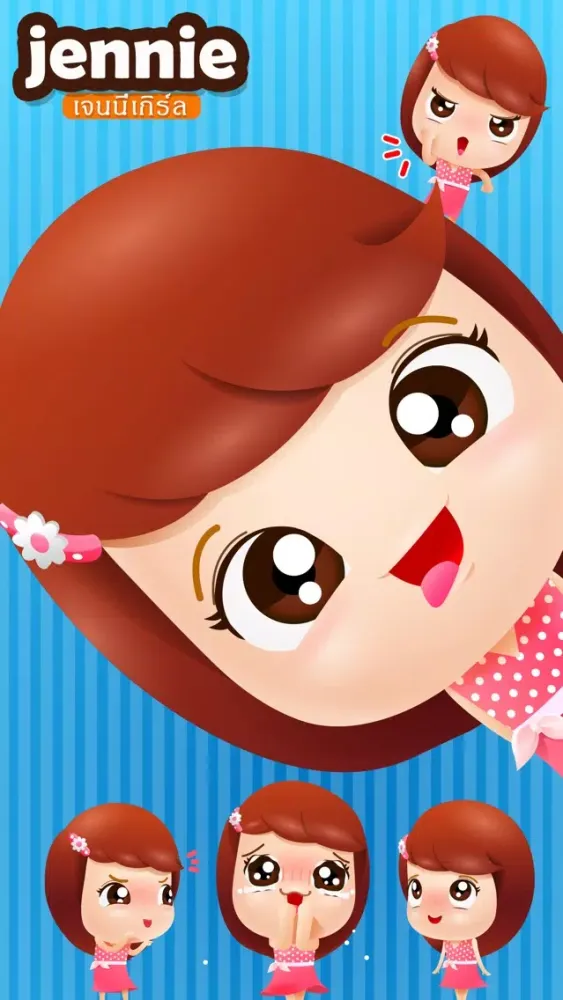 Capturas de pantalla de Jennie Pretty Women V.Thai Stickers By ChatStick