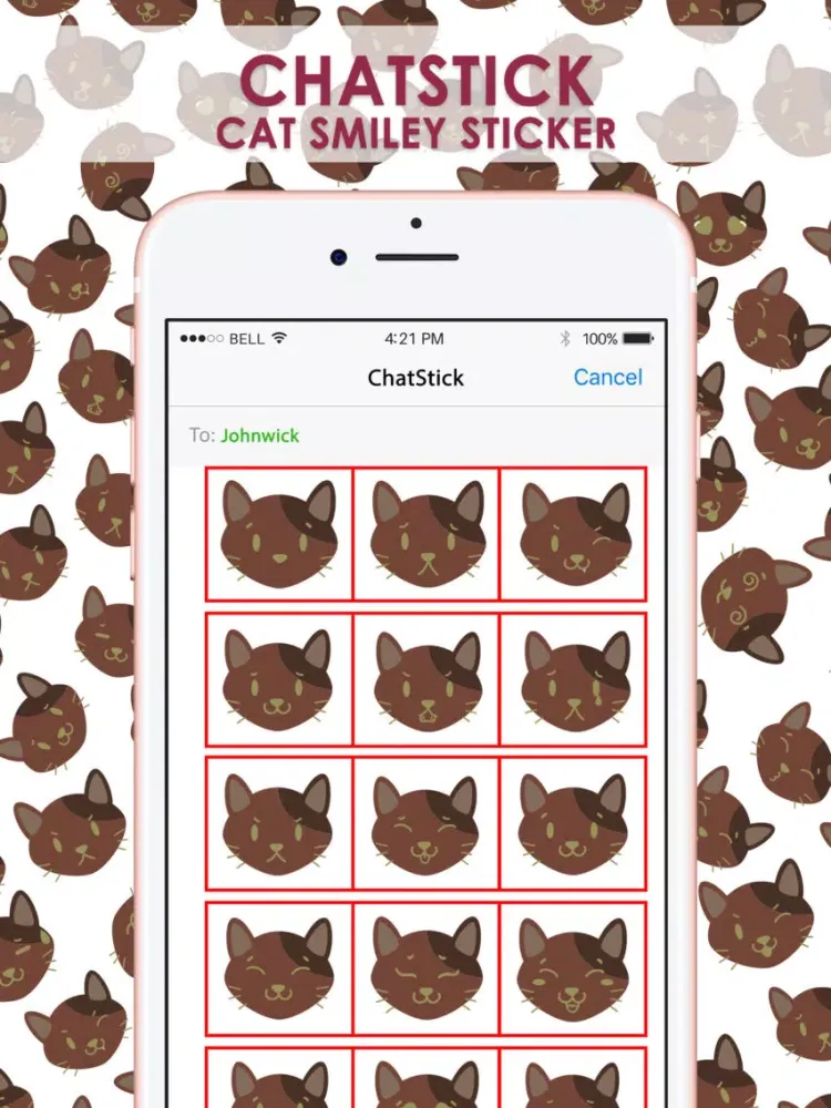 Captures d'écran de Smiley Cat Feeling Sticker & Keyboard By ChatStick iPad 