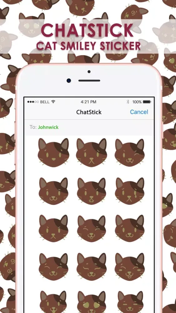 Captures d'écran de Smiley Cat Feeling Sticker & Keyboard By ChatStick
